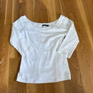 Brandy Melville Cream Off-Shoulder Top